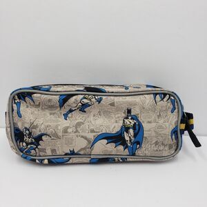 Pottery Barn Kids Batman Pencil Pouch Gray DC Comics School Mackenzie Case